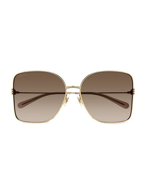 gucci square sunglasses glitter style|gucci 60mm butterfly sunglasses.